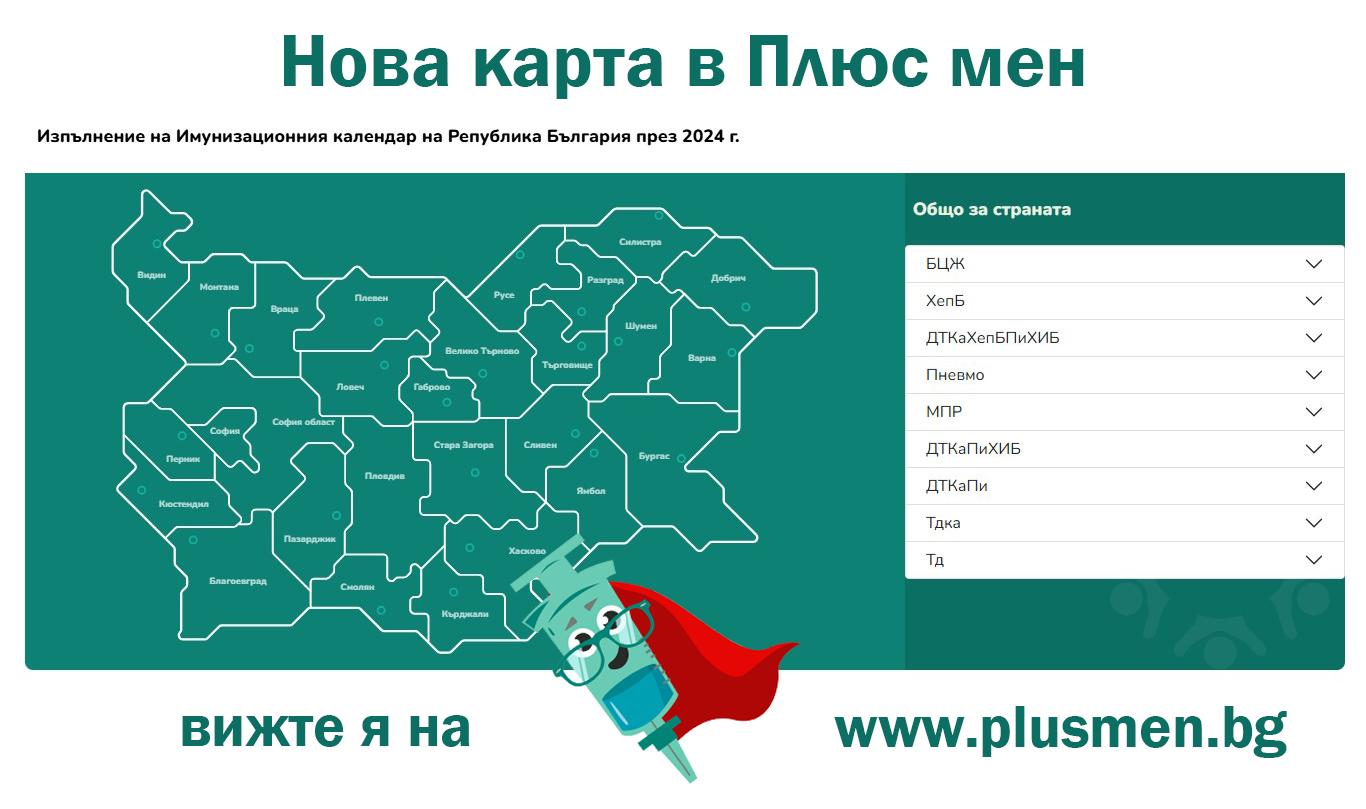 Ръст в изпълнението на имунизационния календар в страната за 2024 г.